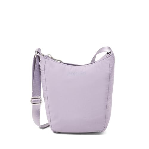 Baggallini Swift Mini Crossbody Bag for Women - 4.5x7 Small Travel Purse with Crossbody Strap and RFID - color: B-lite Lilac
