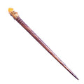 Natural Tumbled Healing Gemstone Crystal Wooden Hair Stick Handmade Gifts Boho Reiki by Smoky Quartz (Citrine raw) - color: Citrine raw