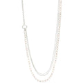 BULINLIN Layered Long Necklaces for Women Long Beaded Chain Necklace CostumeJewelry Mothers Day Gifts for Mom - color: 96-White Pink