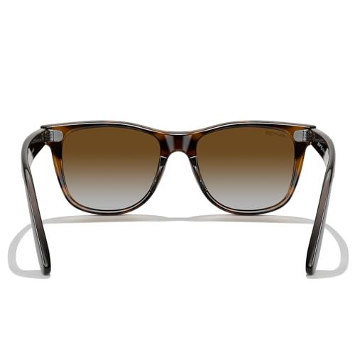 MERRY'S Classic Square Shape Polarized Sunglasses for Womens Mens Retro Designer UV400 Sun Glasses S6140 - color: Leopard Frame/Brown Gradient Lens