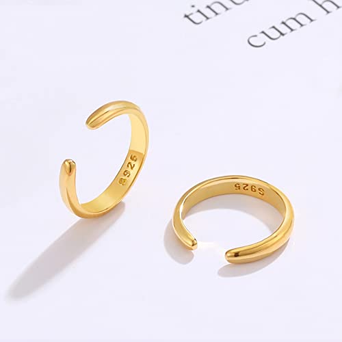 Minimalist Cuff Clip On 925 Sterling Silver Small Hoop Earrings for Women Teen Girls Cartilage Fashion Wrap No Piercing Ear Hypoallergenic - color: Gold