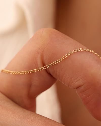 Gold/Silver Chain Necklace for Women Trendy - 925 Sterling Silver Dainty Waterproof Hypoallergenic Sturdy 18K Gold Plated Necklaces Jewelry Gift 14-20 Inch - color: 18K Gold Plated, size: 18"+2"