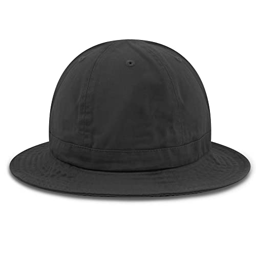 Women's Cotton Bucket Hat, Lightweight Packable Summer Sun Hat with Round Top Design for Beach Travel - color: 1. Tennis - Charcoal, size: Large-X-Large