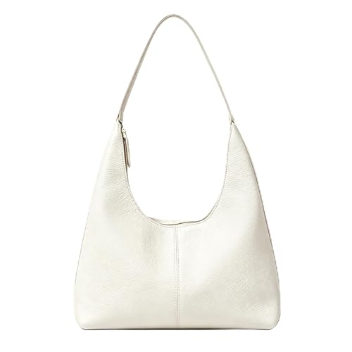Women’s Trendy Suede Tote Bag Shoulder Bags For Women Fall Underarm Bag Winter Hobo Bag Work Purses Suede Travel Handbag - color: Pu-white