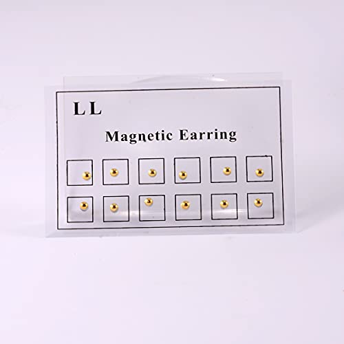 Stainless Steel Crystal Fake Ear Stud Earrings Nose Lip Ring Clip on Cubic Zirconia Tragus for Women Men Multicolor Non Piercing Jewelry Set - style: 12pcs Gold Studs