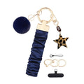 Keychain for Women Girls Bling Heart/Star/Strawberry Key Chain Accessories for Key/Backpack Bag Charm - color: Blue Star