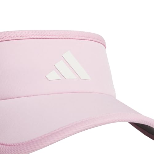 adidas Women's Superlite Visor – Lightweight Moisture-Wicking Running Tennis Hat - color: True Pink/White/3