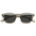 SOJOS Retro Small Round Sunglasses for Men Women Trendy Circle Style UV400 Lenses Unisex Sun Glasses SJ2251 - color: Crystal Grey/Grey