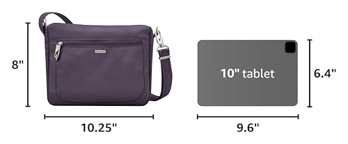 Travelon Anti-Theft Classic Small East/West Crossbody - color: Purple