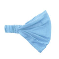 Motique Accessories Wide Cotton Head Band Solid Boho Yoga Style Soft Hairband for Women (Light Blue) - color: Light Blue