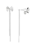 Long Dangle Earrings for Women – Elegant Dainty Tassel 18K Gold Plated Earrings for Womens in Prom Lightweight and Hypoallergenic Dangling Gold Earings for Women and Teens - color: Idylle Silver