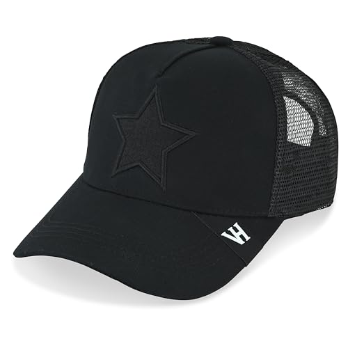 VINTAGE HAVANA Trucker Hats Women | Mesh Adjustable Snapback Hat | Men & Women Cute Trendy Fashion Baseball Cap - color: Black