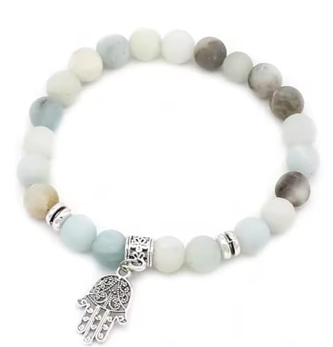 Women Beaded Bracelet Set | Colorful Boho Stackable Trendy Design with Crystal Accents Multilayer Bangle Bracelet | Fashion Stretch Braclets Jewelry for Women - color: Stone