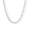 PAVOI 14K Gold Plated Chunky Chain Choker Necklaces for Women | Gold Statement Graduated Link Chain Necklace | Bold Oval Link Barbell Links Paperclip Chains - style: U-Shaped