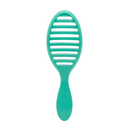 Wet Brush Speed Dry Hair Brush, Amazon Exclusive Aqua, Vented Design & Soft HeatFlex Bristles, Blow Dry Safe, Ergonomic Handle Manages Tangles & Uncontrollable Strands, Pain-Free Hair Accessories - color: Amazon Aqua, size: 1 Count (Pack of 1)