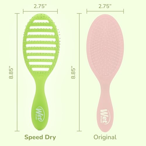 Wet Brush Speed Dry, Lime-A-Rita (Summer Quencher) - Vented Design & Soft HeatFlex Bristles Are Blow Dry Safe - Ergonomic Handle Manages Tangles - Pain-Free Hair Brush, Limited Edition - color: Summer Quencher Lime -A-Rita, size: 1 Count (Pack of 1)