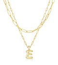 adoyi Dainty Heart Initial Necklaces 14K Gold Plated Layered Letter A-Z Pendant Necklace Stack Trendy Jewelry Birthday Valentines Gifts for Women Jewelry - color: Gold-Letter, style: E