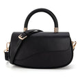 Milan Chiva Small Top Handle Purse for Women Elegant Crossbody Bag with Adjustable Strap for Evening Party & Daily Use - color: Black