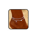 925 Sterling Silver Ankle Bracelets for Women 14K Gold Plated Layered Anklet Sets Dainty Heart Anklets Chain Waterproof Beach Foot Jewelry Gifts - style: Heart-Silver2