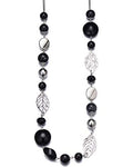 PEARL&CLUB Long Beaded Necklaces For Women - Sweater Chain Fashion Jewelry Necklace Gifts For Women - color: 24-Black
