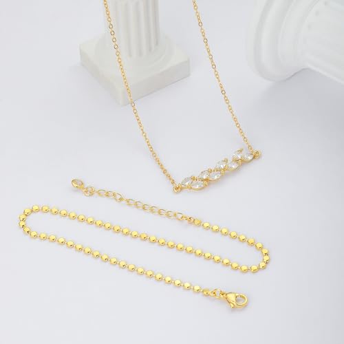 MIDEEO Gold/Silver Ankle Bracelets for Women,14K Gold Anklets for Women Waterproof Cuban Link Heart Beads Herringbone Rhinestone Anklets Set Layered Anklet Bracelets for Women Gold Jewelry Gift - style: 2Pcs Anklets A-Gold