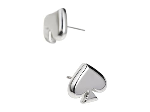 kate spade new york Everyday Spade Studs - color: Silver Enamel
