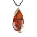 Leather Necklace for Women Large Pendant Hippie Choker Necklace Vintage Sweater Necklace Chunky Boho Necklaces for Women - style: Indian Leather Necklace