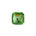 Square Large Rhinestone Exaggerated Statement Ring for Women Sparkling Thick Chunky Geometric Big Crystal Stone Finger Knuckle Band Rings Open Adjustable Wedding Brides Cocktail Prom Party Jewelry - color: Green