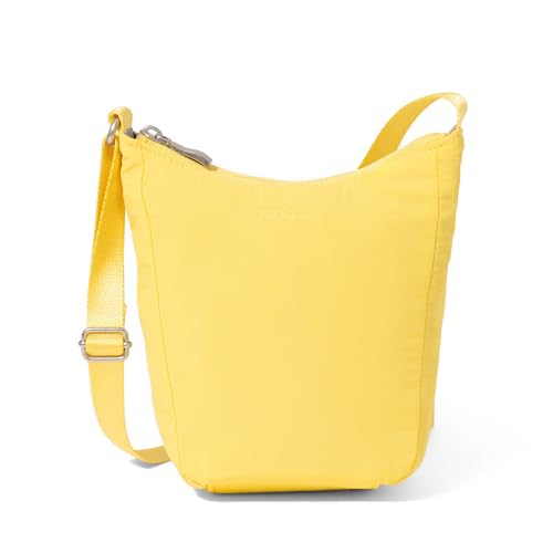 Baggallini Swift Mini Crossbody Bag for Women - 4.5x7 Small Travel Purse with Crossbody Strap and RFID - color: B-lite Lemon