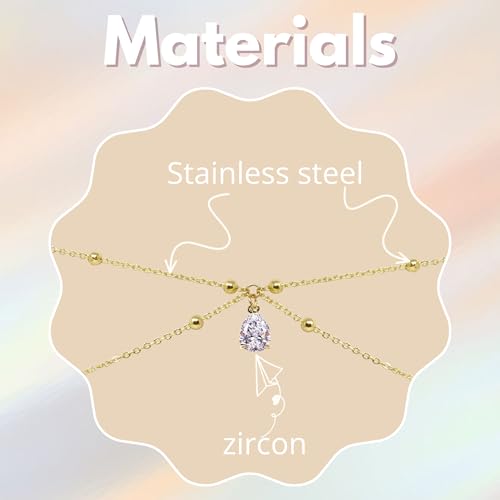 Belly Chain Body Jewelry for Women - Adjustable Waist Chain Gold Belly Accessories Beach Chain Belt Waist Jewelry with Zircon, Gift for Her