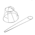 Angoily Metal Bird Cage Hairpin Hair Bun Holder Silver Hair Stick for Women Wedding Party Updo Accessories 3.07X2.83 Inches