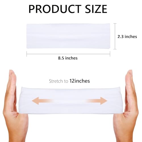 Huachi Headbands for Women 16 Pack Elastic Hair Bands for Women' Hair Non Slip Soft Cloth Fabric Headbands Womens Accessories, Neutrals Nude Solid Colors Head Bands - color: NEUTRAL NUDE COLORS