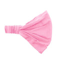 Motique Accessories Wide Cotton Head Band Solid Boho Yoga Style Soft Hairband for Women (Pink) - color: Pink