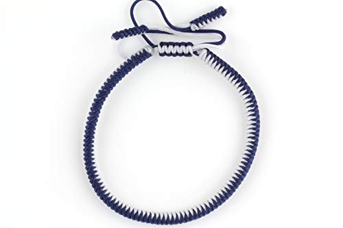 Dowling Brothers One Tibetan Monk Lucky Minimal Rope Buddhist Handmade Knot Bracelet - color: NAVY AND WHITE