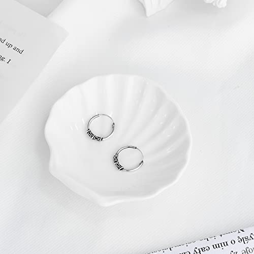 AeraVida Unique Bali Chic Tribal Coil and Ball Sterling Silver Hoop Earrings | Artistic Boho-Inspired Lightweight Jewelry for Women - style: Style2