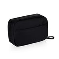 Hekyip Rectangular Beauty Bag, Small Travel Makeup Bag for Purse, Portable Waterproof Cosmetic Pouch for Ladies Women (Rectangular All Black) - color: Rectangular All Black