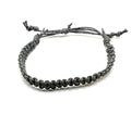 Hemp Bracelet Adjustable - color: Grey
