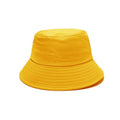 NPJY Bucket Hat for Women Men Cotton Summer Packable Sun Beach Fishing Hats Travel Cap - color: Plain Yellow