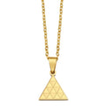 Pintadera Canaria Spain Traditional Ethnic Symbols Pendant Necklaces For Woman Jewelry - color: Gold Color 5