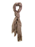 Humble Hilo Womens Woven Bohemian Style Gauze Scarf,Shawl, Head Wrap Fringed Edge Lightweight, Long Folds Small - color: Taupe