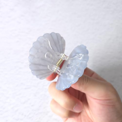 Shell Claw Clip,Acetate Hair Clips,Small Hair Clips for Women,Blue - color: Blue