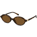 WOWSUN Retro Oval Sunglasses Womens Trendy Sun Glasses Sunnies UV400 Protection - color: Oval: Tortoise Frame With Brown Lens a