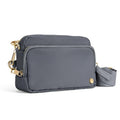 Joryin Anti Theft Crossbody Bag for Women, Slash-resistant RFID Blocking Travel Purses, Small Shoulder Bag Handbag, Nylon - color: Gray
