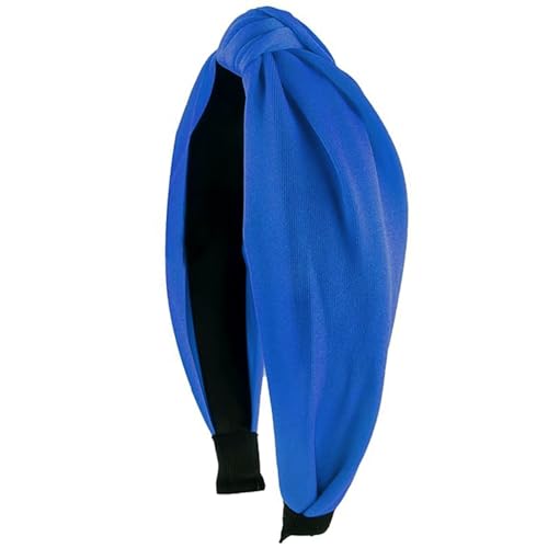 Knot Headband Blue Knotted Hair Bands Fashion Accessories for Women Girls Birthday Wedding Holiday Party Supplies - color: Royal Blue