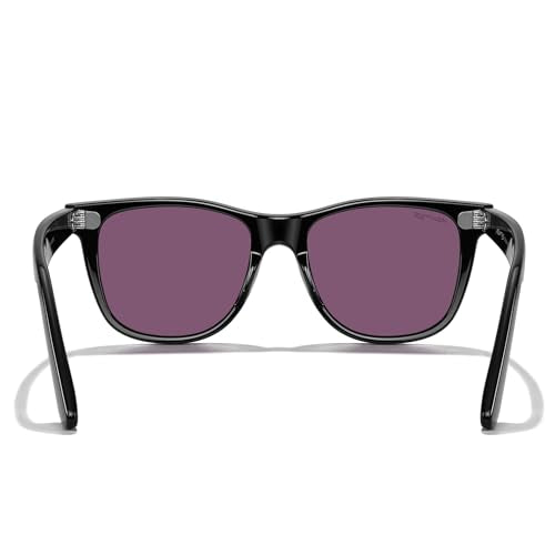 MERRY'S Classic Square Shape Polarized Sunglasses for Womens Mens Retro Designer UV400 Sun Glasses S6140 - color: Black Frame/Green Mirror Lens