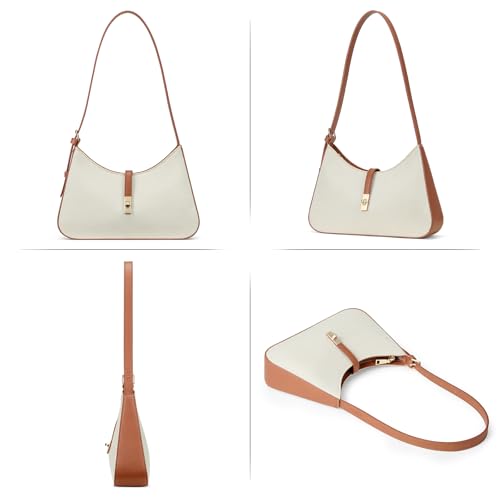 CLUCI Shoulder Bag for Women, Summer Purses for Women, Straw Handbag Hobo Bags Crossbody Purse with Adjustable Strap Apricot - color: A-canvas-apricot
