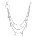 Layered Pants Chain keychain for Women Men Punk Wallet Chains Hiphop Jeans Keychain Halloween Jewelry - style: A-pants chain