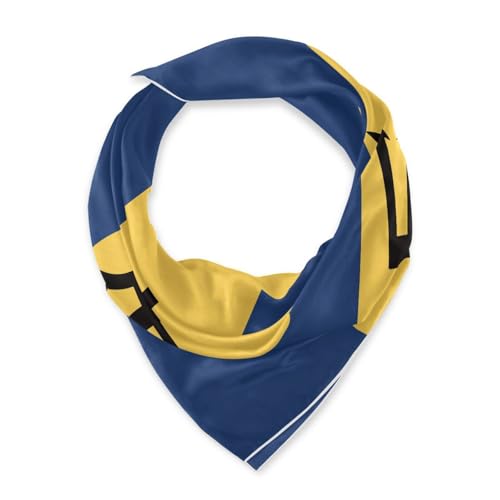 Silk Scarf Women Silk Neckerchief Sleep Wrap Head Scarf Square Headwear Lady Aesthetic Accessory 35.4 * 35.4in - color: Style1