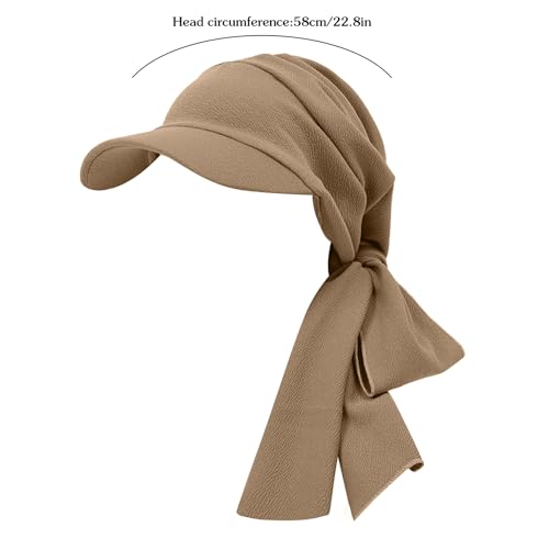 XYIYI Chemo Headwear for Womens Cancer Patients, Head Scarf Chemotherapy Headwraps Hat - color: Khaki