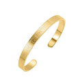 Qitian Islamic Jewelry Gifts for Women Allah Gold Bangles Bracelets Ayatul Kursi Arabic Cuff Bracelet for Women Men Islam Eid Ramadan New Year Gifts - color: A-Gold-Thick- women